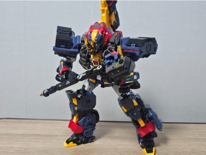 Metal Cardbot W Solidhorn Transforming Robot Toy Action Figure Korea Animation