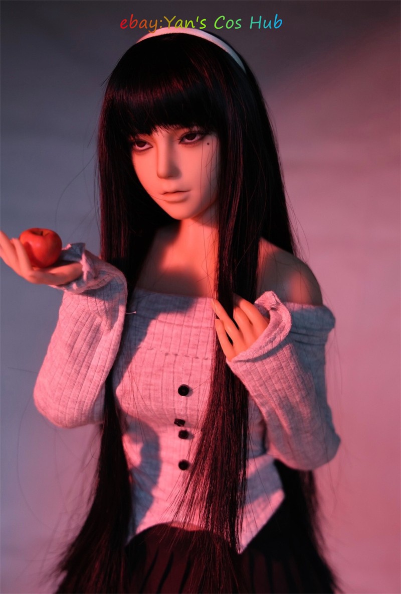 60Cm 1/3 Tomie Kawakami Makeup Imitation Posable Platinum Silicone Bjd Doll