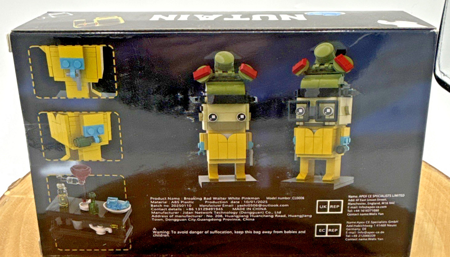Nutain Breaking Bad Walter White Pinkman Building Kit CL0006 New/Sealed