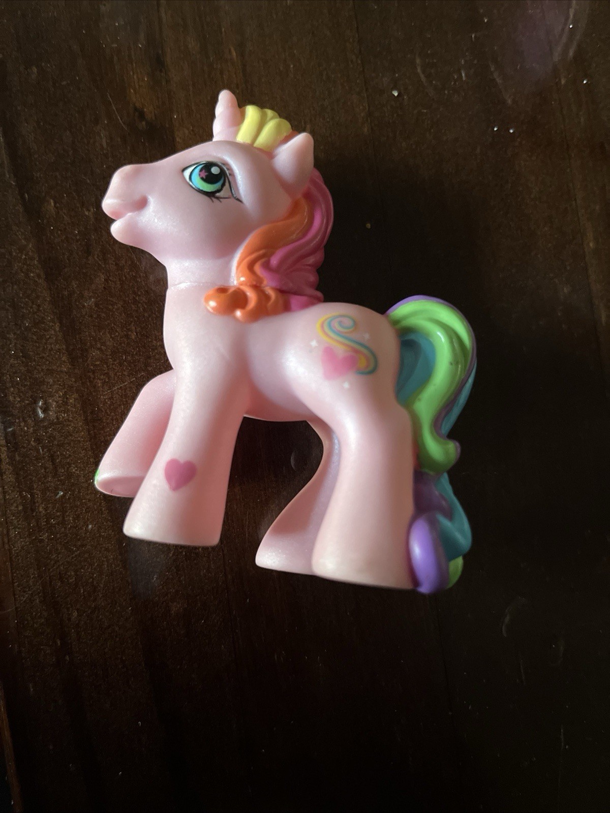 My Little Pony Rarity 2006 Hasbro 3″ Bath Pals Loofah Molded Plastic Hair & Mane