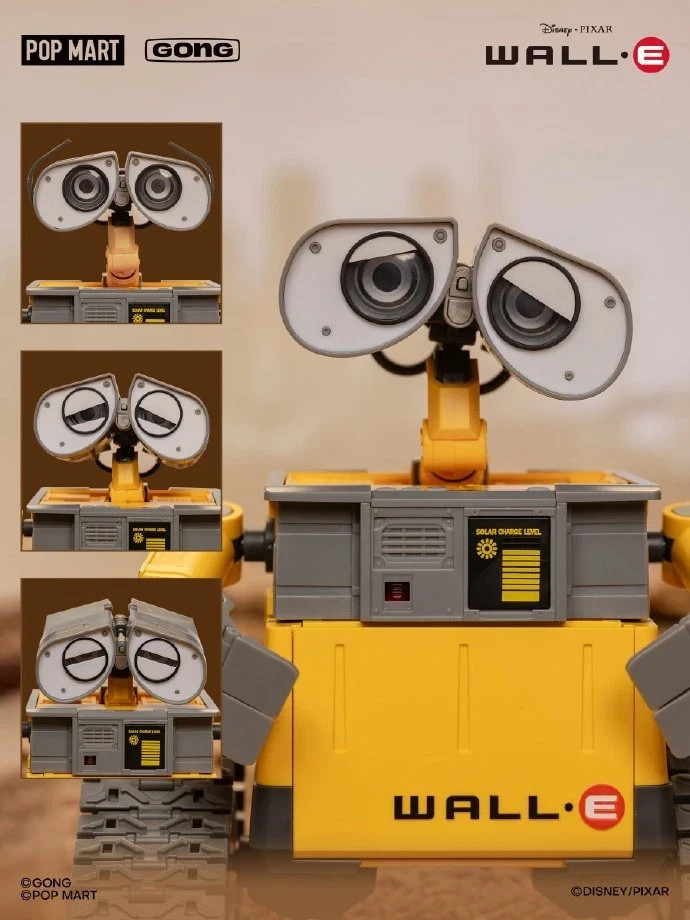 Pop Mart GONG WALL·E Robot Mobilization Kawara Tsutomu Assembly Figure Model Kit