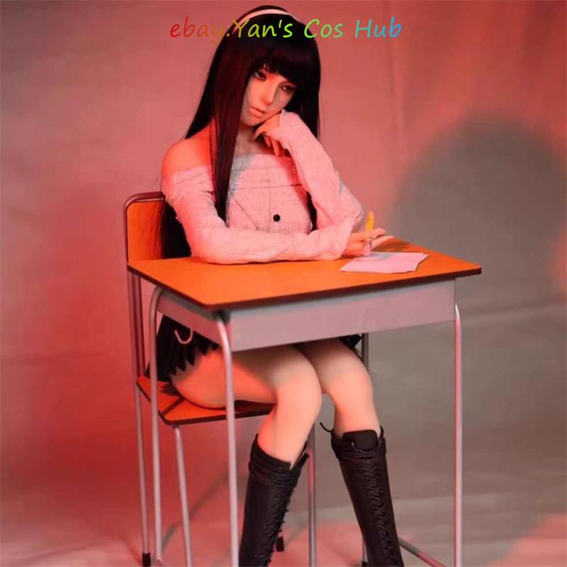 60Cm 1/3 Tomie Kawakami Makeup Imitation Posable Platinum Silicone Bjd Doll