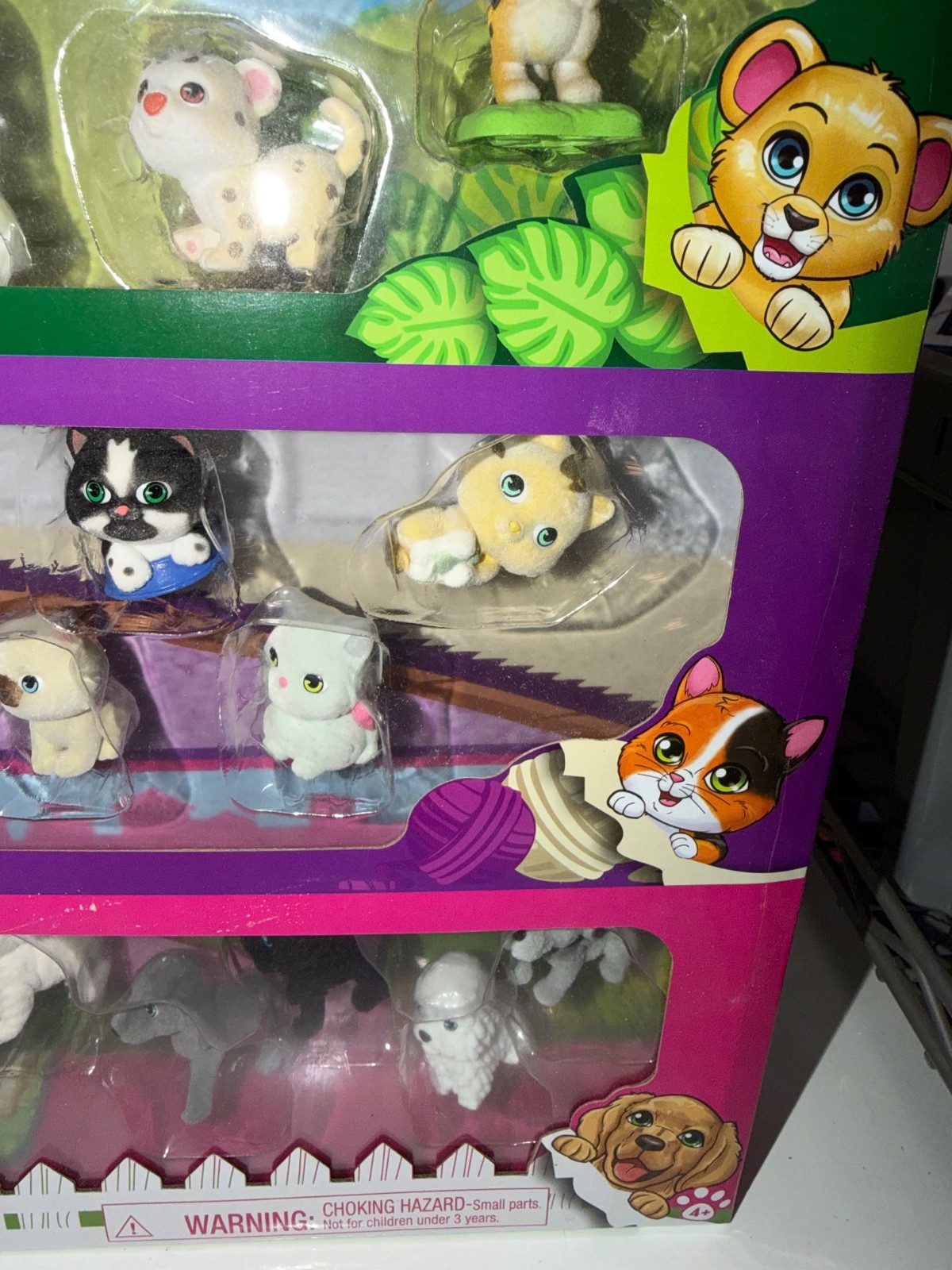 NEW JUST PLAY JUNGLE PUPPY KITTY IN MY POCKET DELUXE MINI FIGURE SET 3 PACK SET