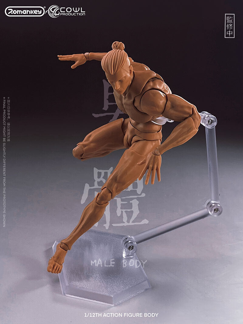 US Romankey 1/12 Yellow Super Flexible Man Body Male 6»Joint Figure Doll Toy