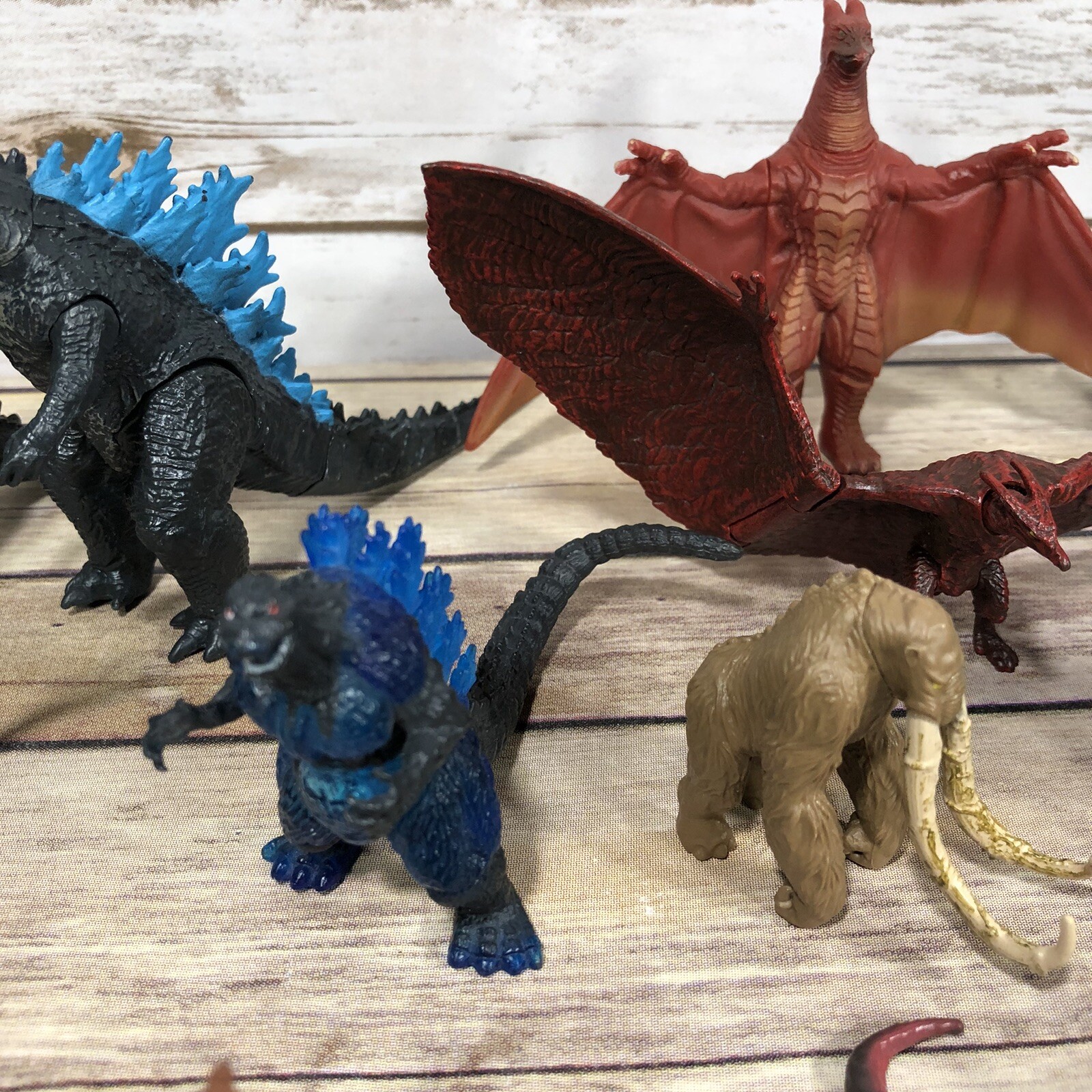 Godzilla Action Figures LOT OF 15 TV Movie Monsters Rodan, Many Godzillas