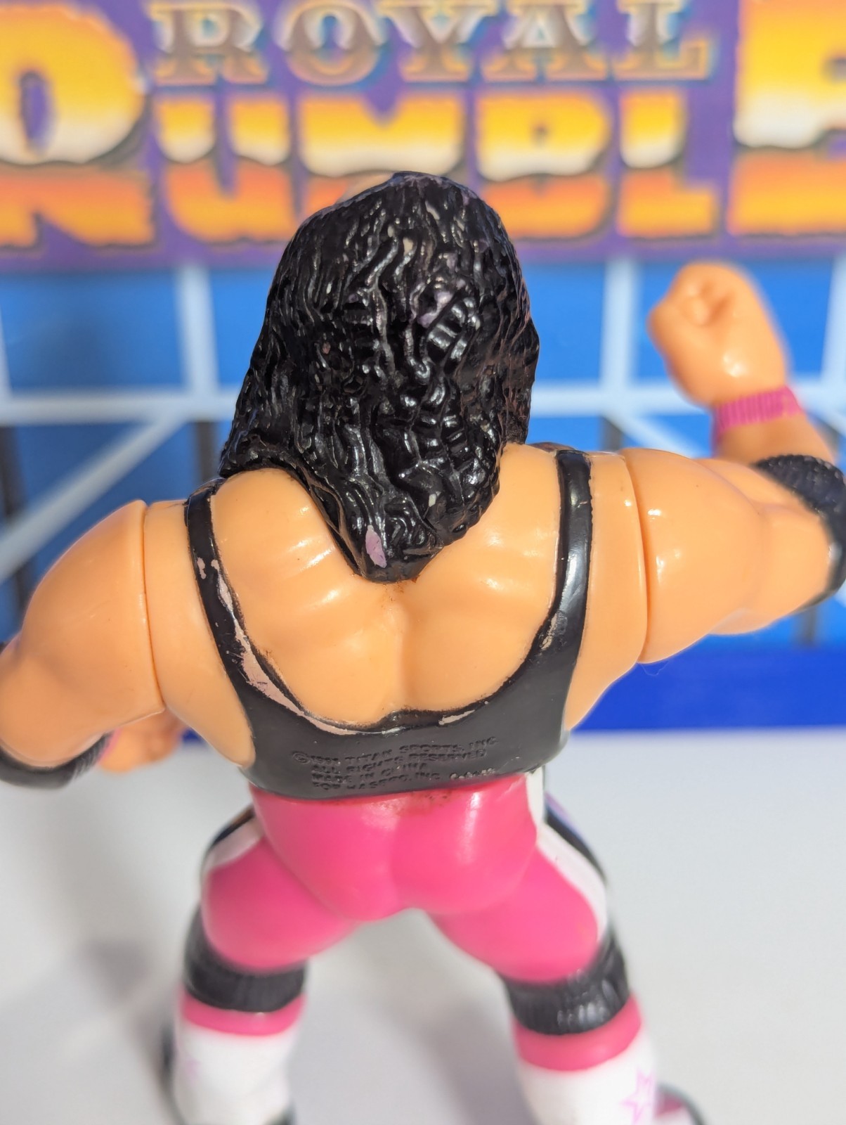 WWF Hasbro Bret Hart – WWE Mattel LJN Vintage Titan Sports – Purple