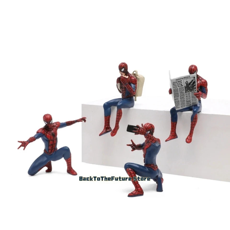 Spider Man Action Figure 7-9cm Superhero Mini Collectible Toy Model for Kids USA