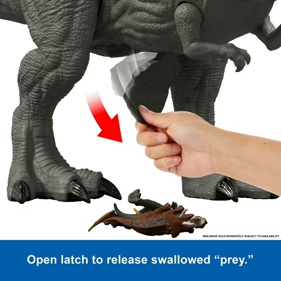 Mattel Jurassic World Rebirth T-Rex Tyrannosaurus Super Colossal action figure