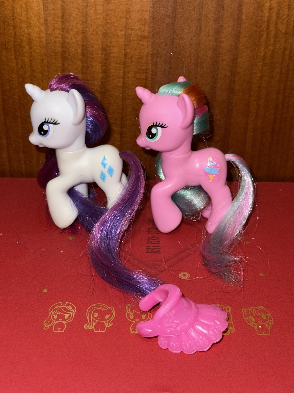 My little pony g4 brushable, Rarity & Sweetie swirl duo, MLP