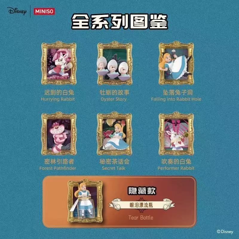Miniso Disney Alice In Wonderland Series Blind Box Confirmed Figure Art Toy Gift