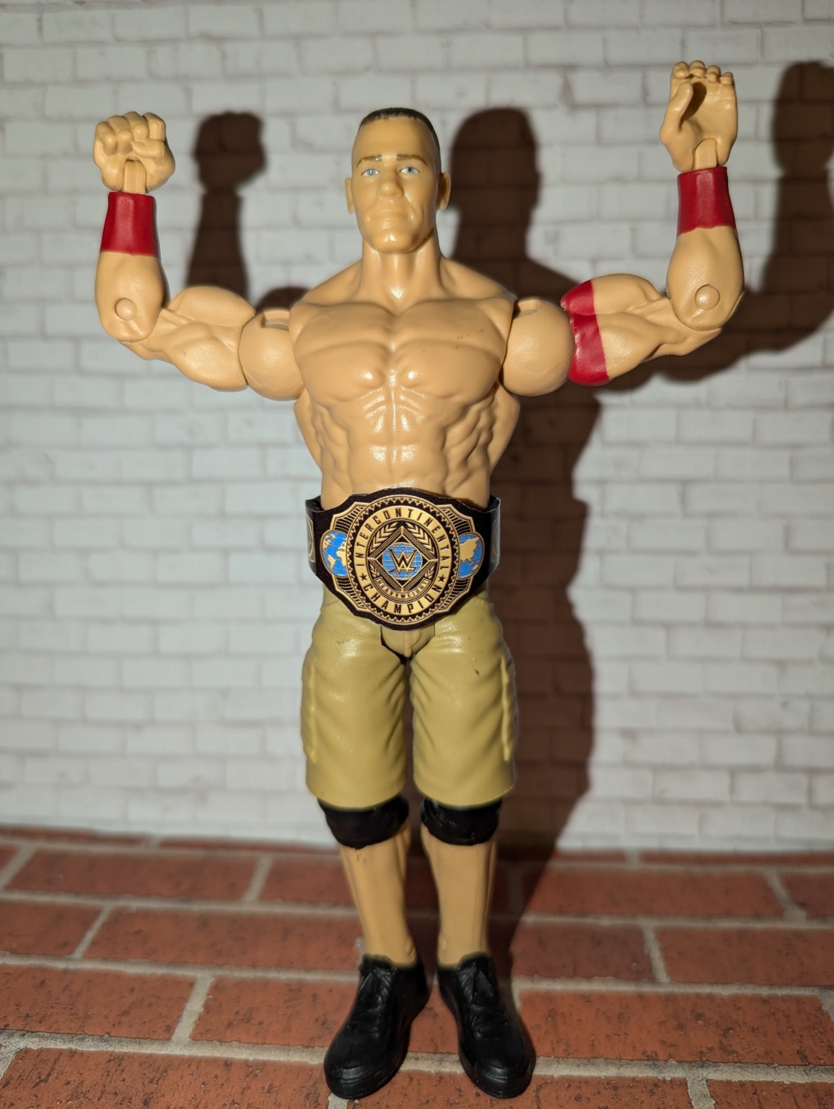 Custom WWE WWF John Cena Intercontinental Belt for 6″ (figures not included)