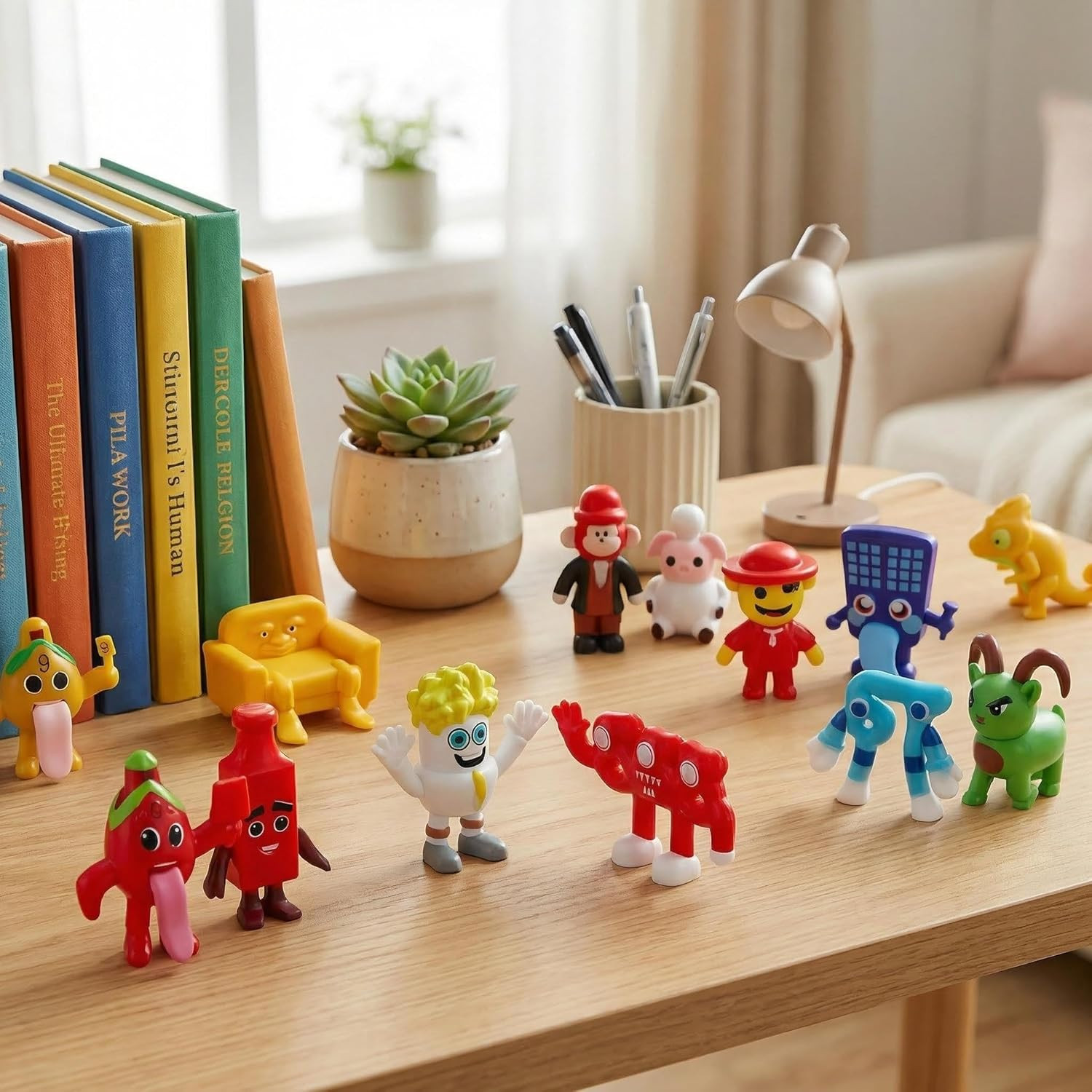 24PCS Italian Brainrot Steal a Brainrot 67 Toys, 1.8″ Brain Rot Action Figure, V