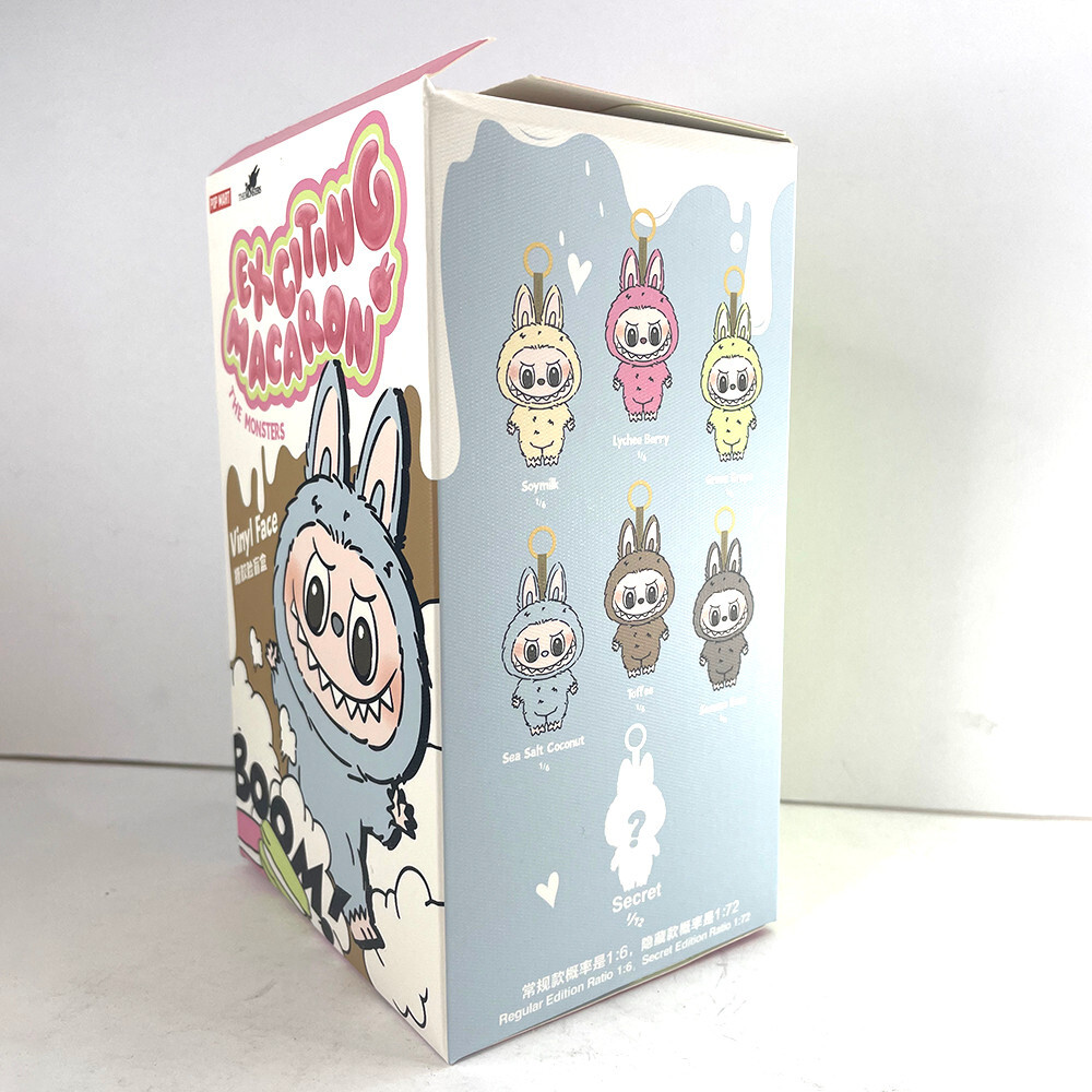 POP MART Labubu The Monsters Exciting Macaron Series Plush Dolls – Soymilk