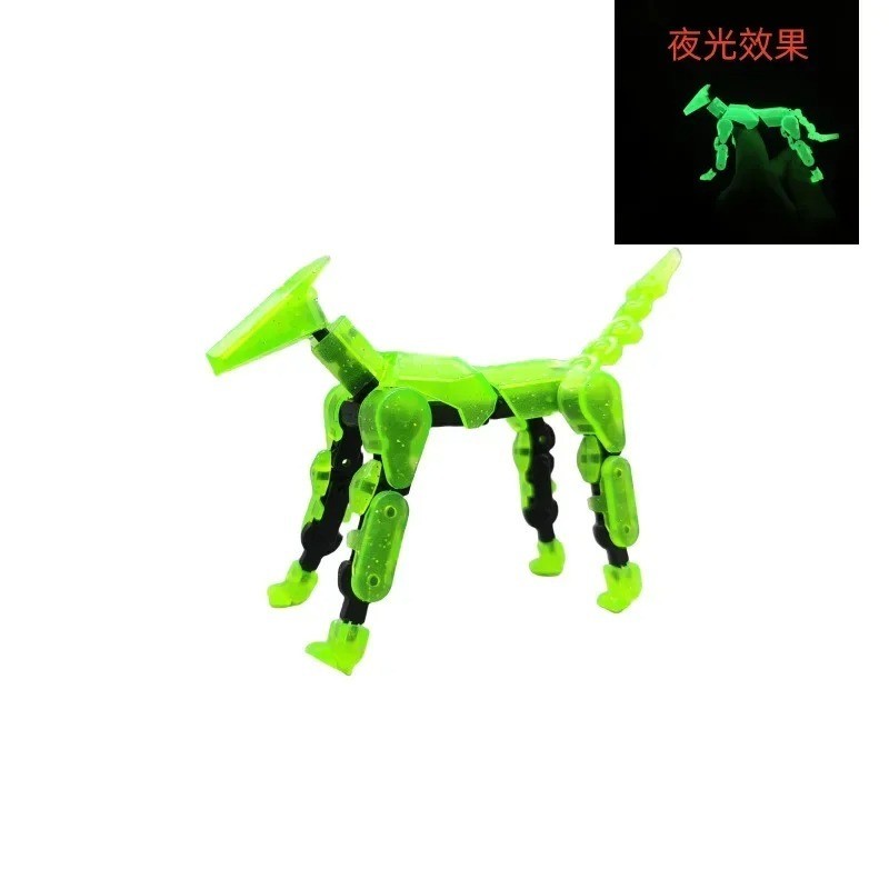 DIY Luminous T13 Robot Movable Joint 3D Printed Action Figure Kids Gift