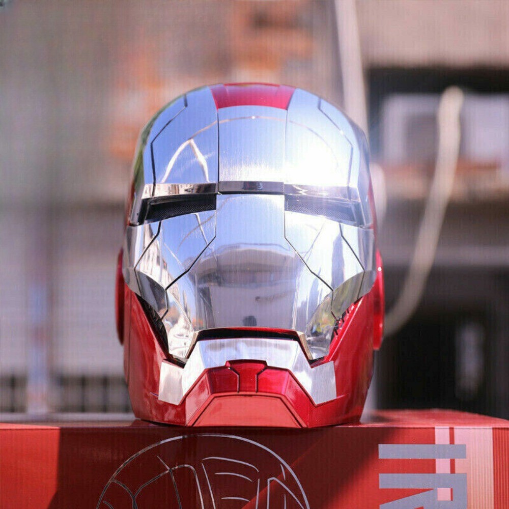 Iron man Mk5 1:1 Electric Helmet Jarvis Wearable Voice Control Halloween Cosplay