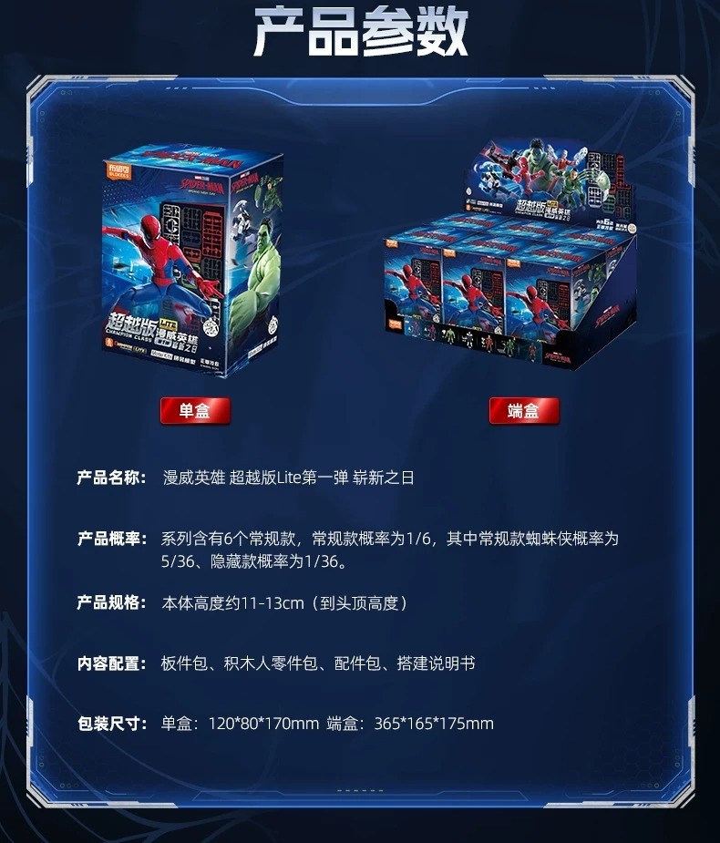 Blokees Marvel Brand New Day Spider-man Lite Edition Model Figure TOY Set