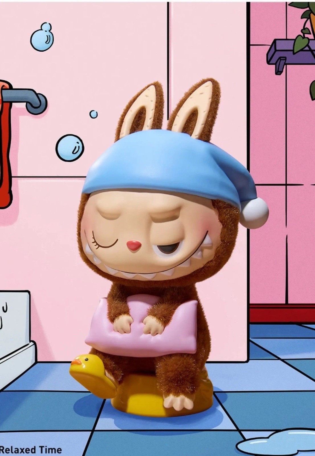 Authentic POP MART Labubu The Monsters 1:00 AM Series «RELAXED TIME”