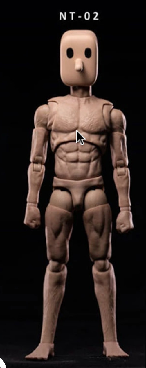 NT-02: Nota Studio Notaman 1/12 scale male base body action figure – Slim Type