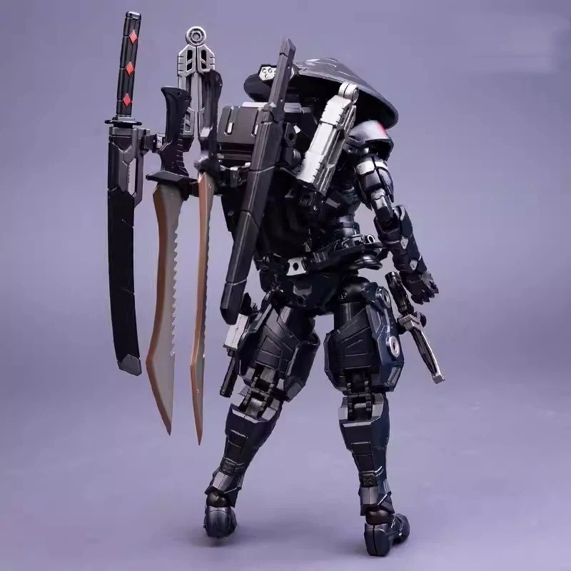 22cm Super Black Warrior SC001 Snake Eyes Mecha Ninja Action Figure Toy Gift