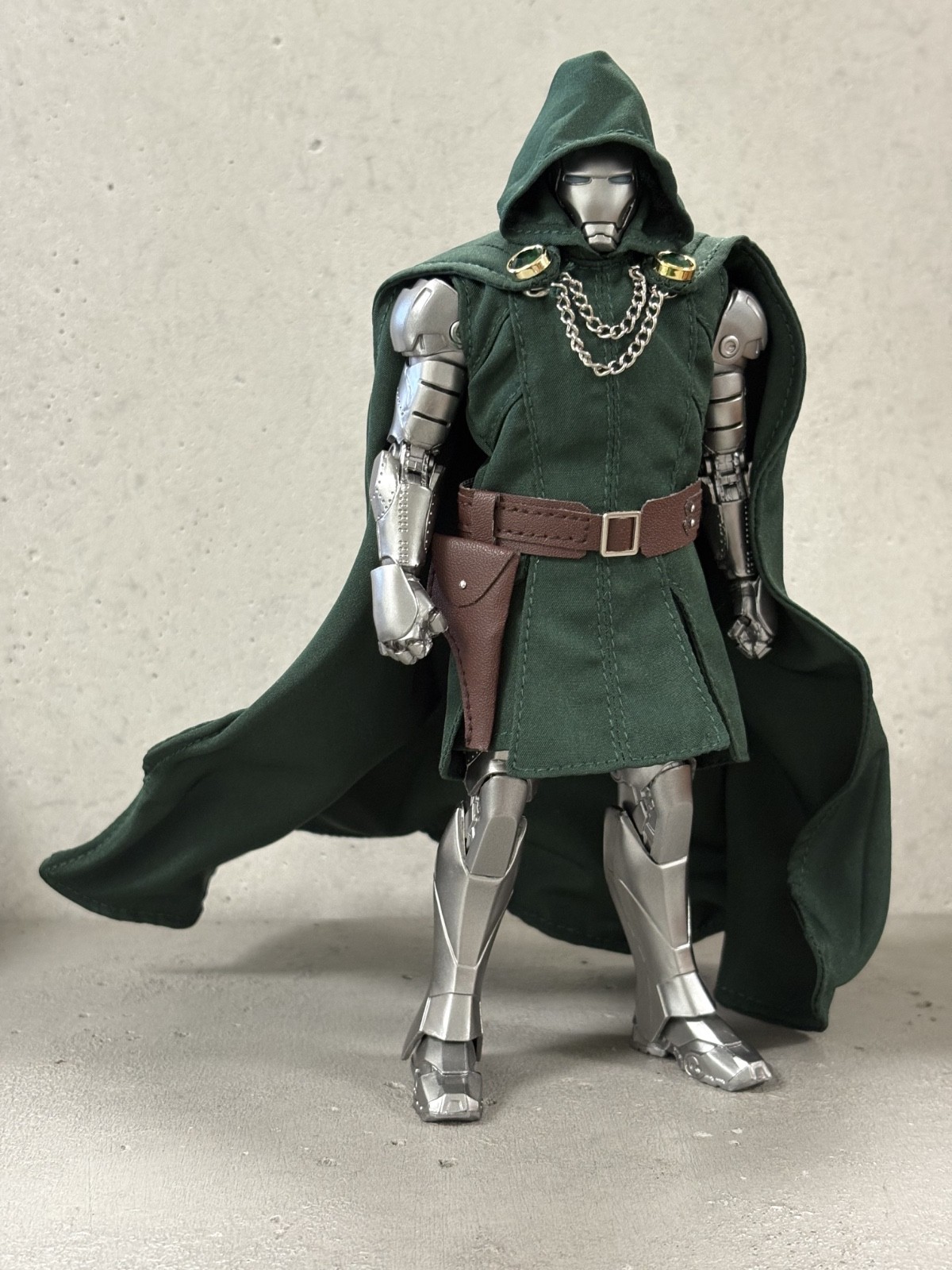 PB-ZD-DRDM-SET: Custom Green Deluxe Doom Outfit Set for ZD Toys Iron Man Mark 2