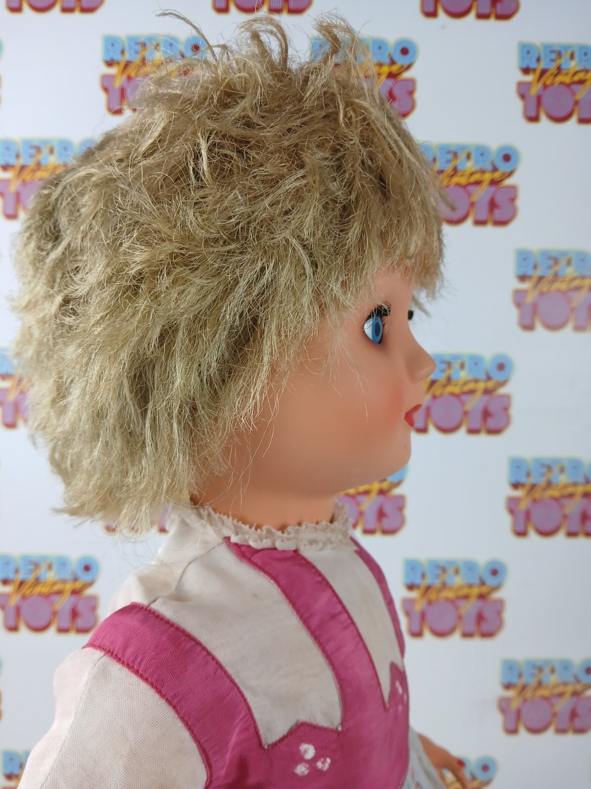Vintage 50s 60s Blonde Doll Approximately 60 Cm Large Girl Doll (Athena?)