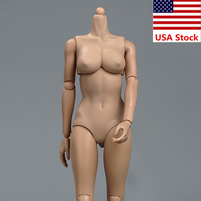 1/6 Female Suntan Middle Chest Super Flexible Body For 12»Action Figure Doll