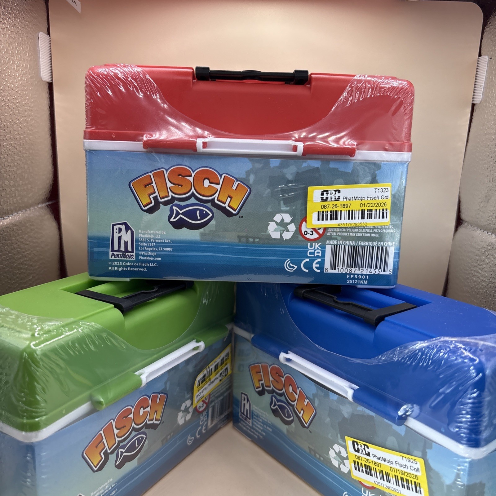 Lot Of 3 Fisch Microfigure 4 Packs & DLC Codes. Sealed 2025 Phat Mojo