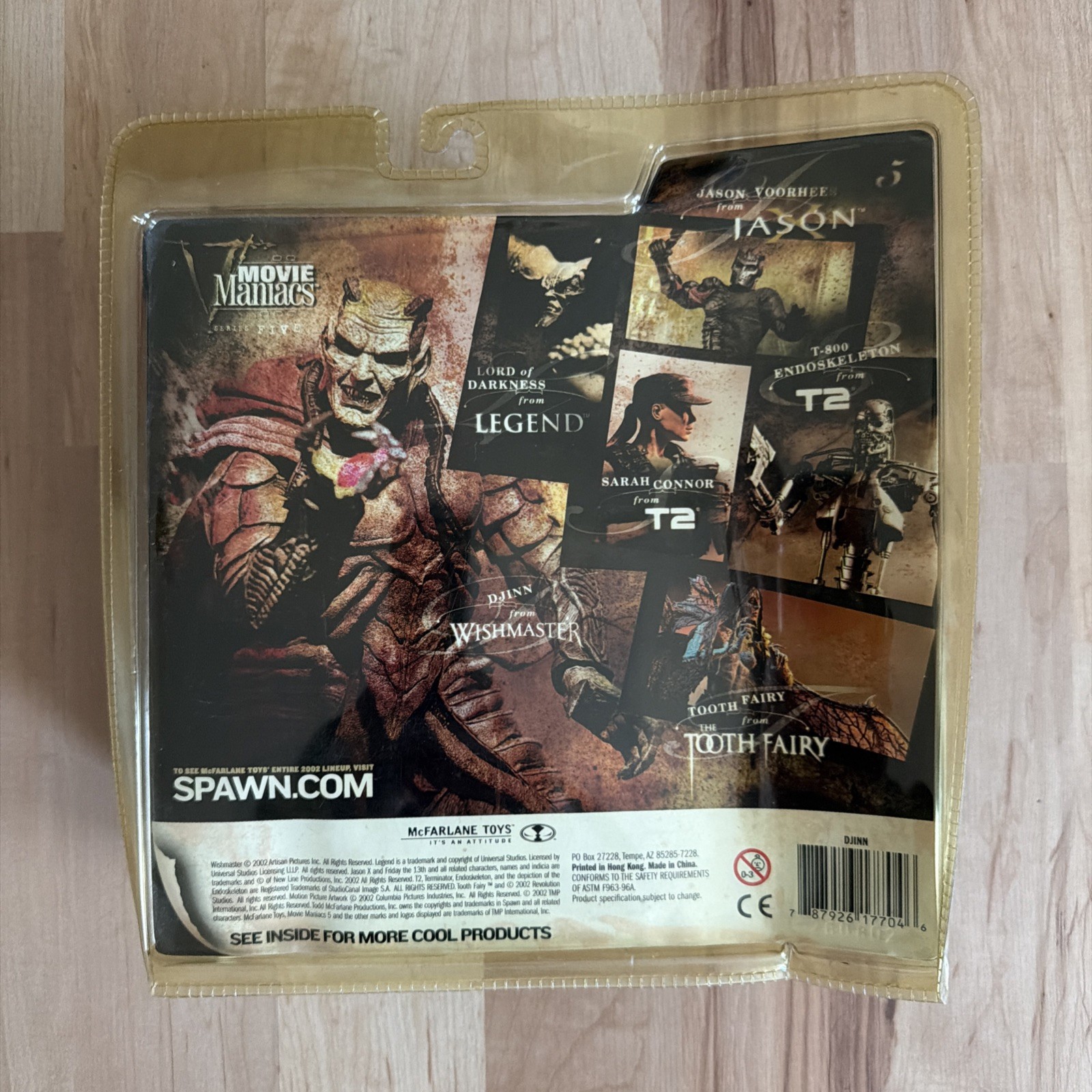 McFarlane Wishmaster Djinn Action Figure Movie Maniacs Series 5 2002 Damaged Box
