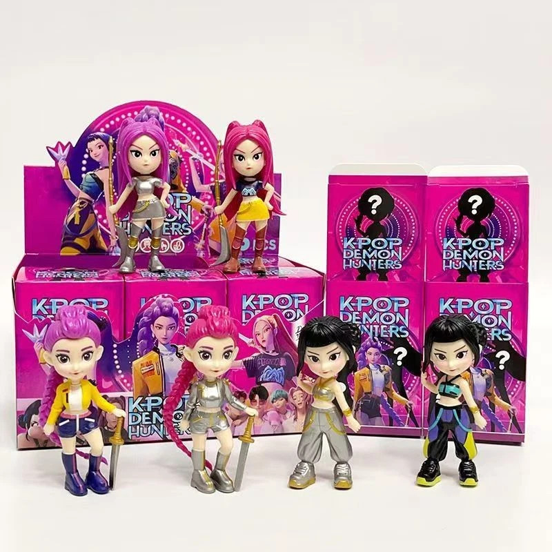6PCS Set Cosplay Hunters Rumi Mira Zoey Blind Box PVC Toys Action Figure Gift JQ