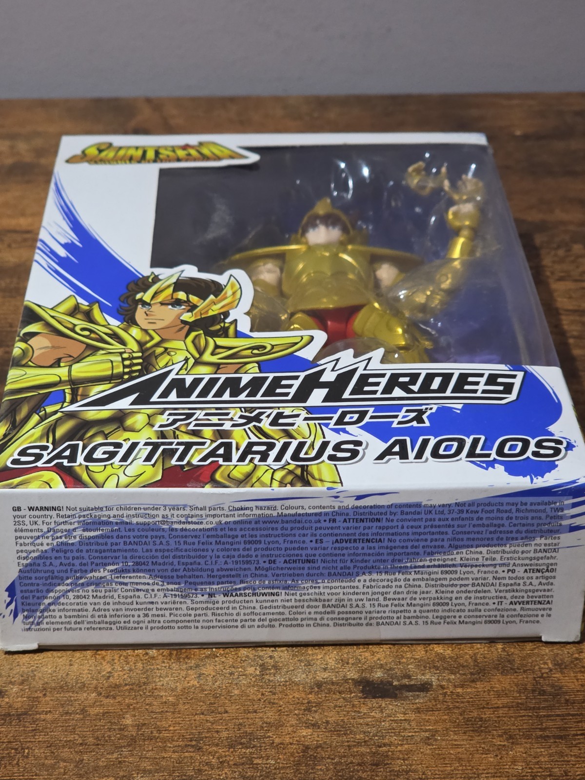 Bandai Anime Heroes Knights of the Zodiac Aiolos And Saga Action Figures 2-pack
