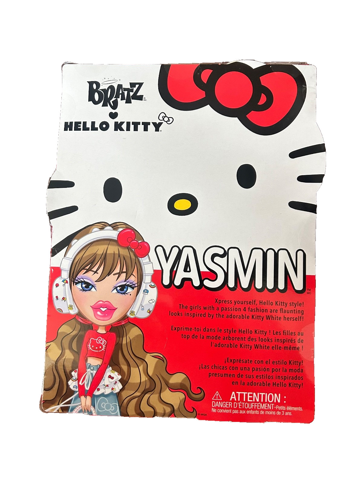Bratz x Hello Kitty Yasmin Sanrio Fashion Doll w/Accessories FREE PRIORITY MAIL