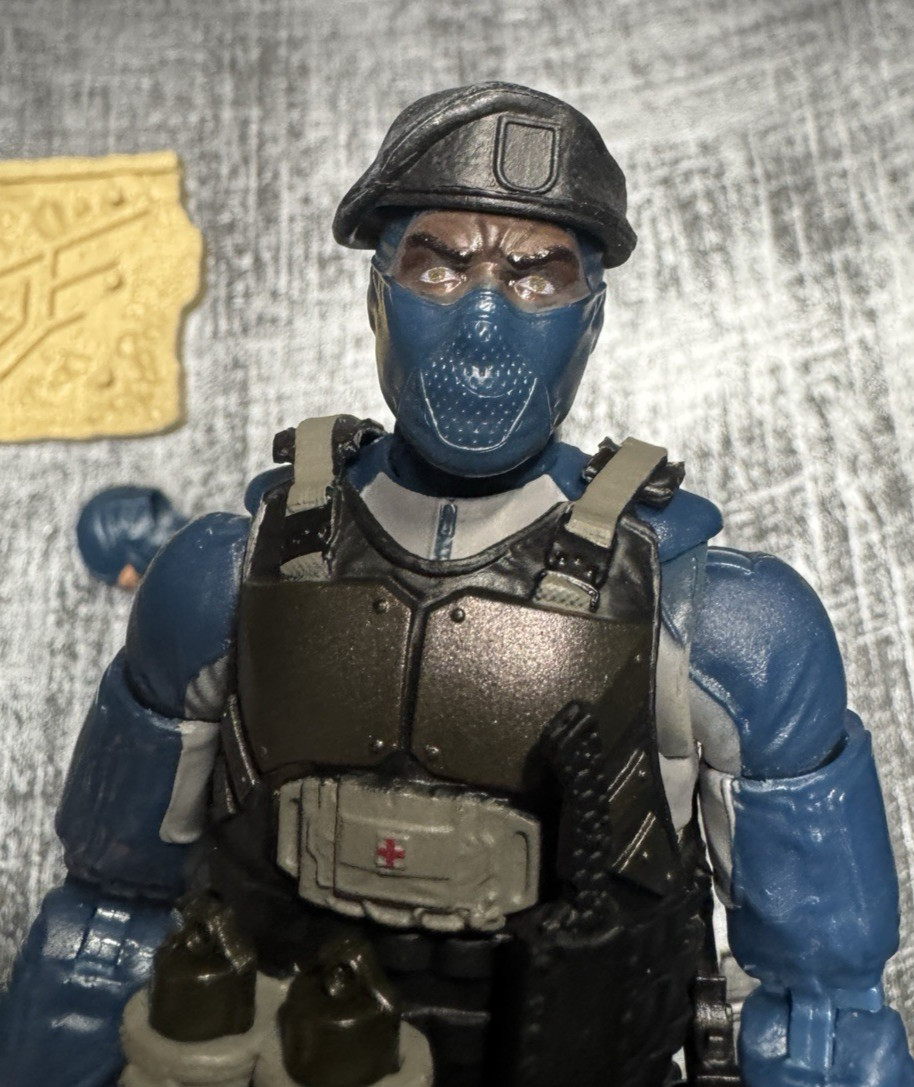 Action Force Valaverse Blue Maritime Trooper with loads of Gear