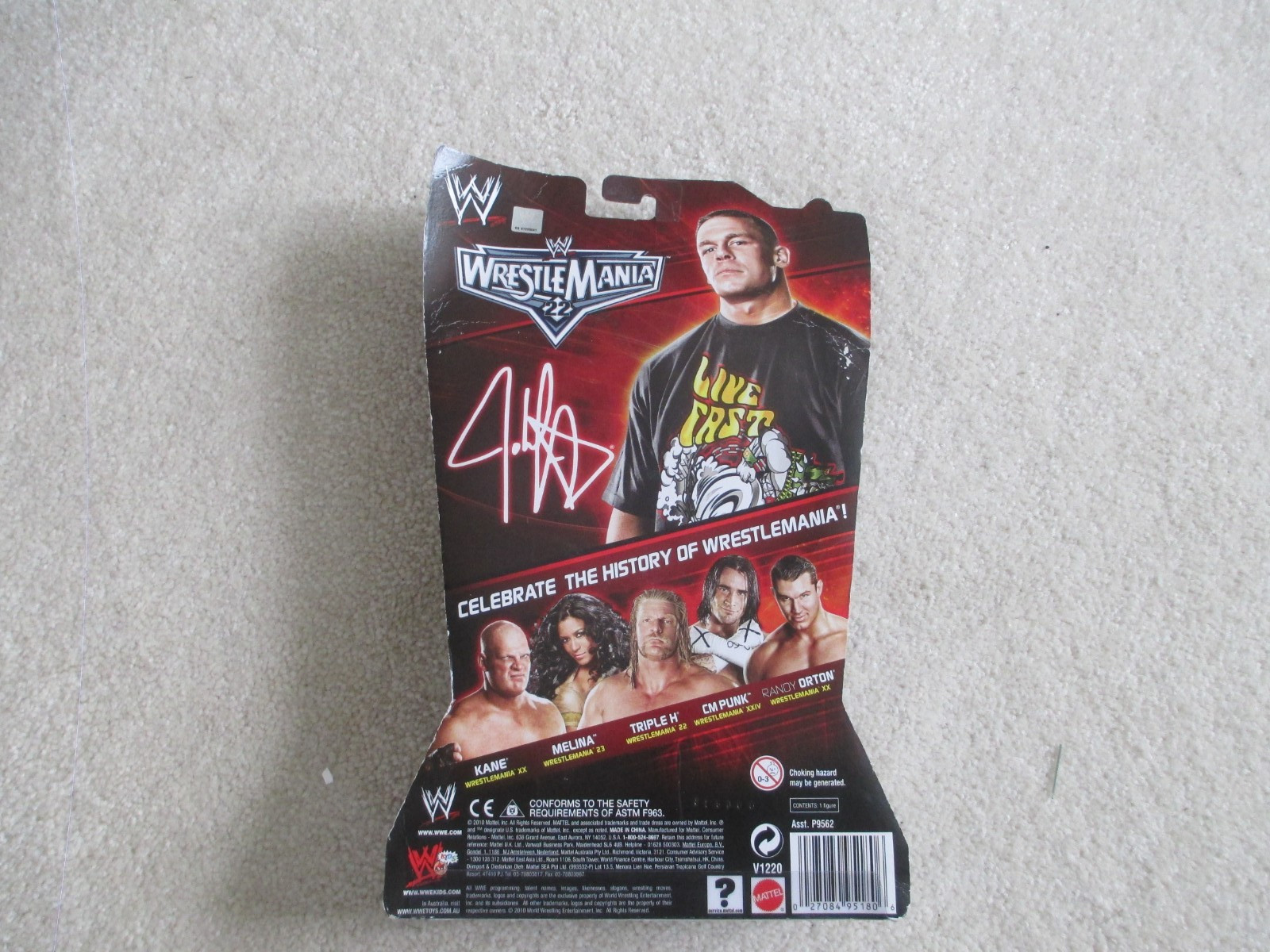 2010 WWE Mattel JOHN CENA Wrestlemania Heritage Series New In Package
