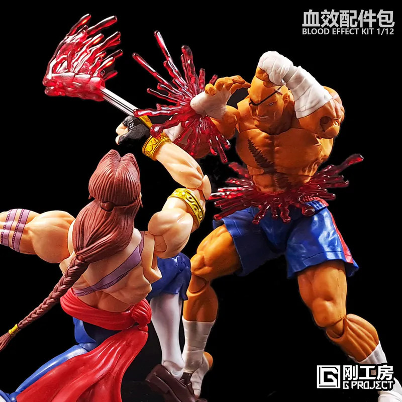 GP-01B(RED): G-Project 1/12 scale blood effects for 6″ action figures
