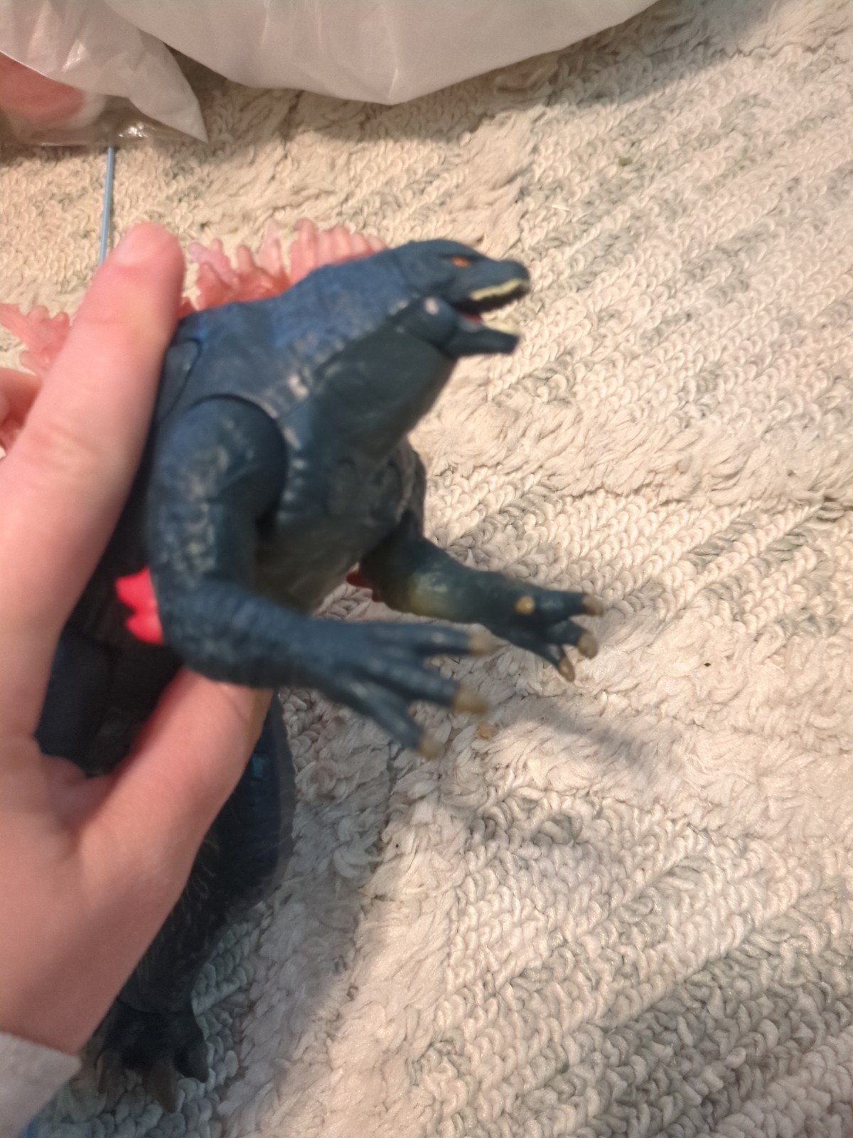 Godzilla: King Of The Monsters Blue TV Movie Collectible Action Figure. Works!