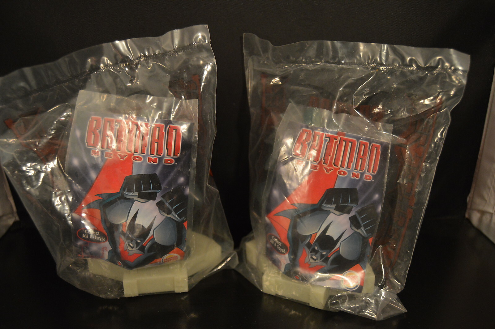 Lot of 2 «BATMAN BEYOND» BURGER KING TOYS action hero NOS Fast Food TV & MOVIE