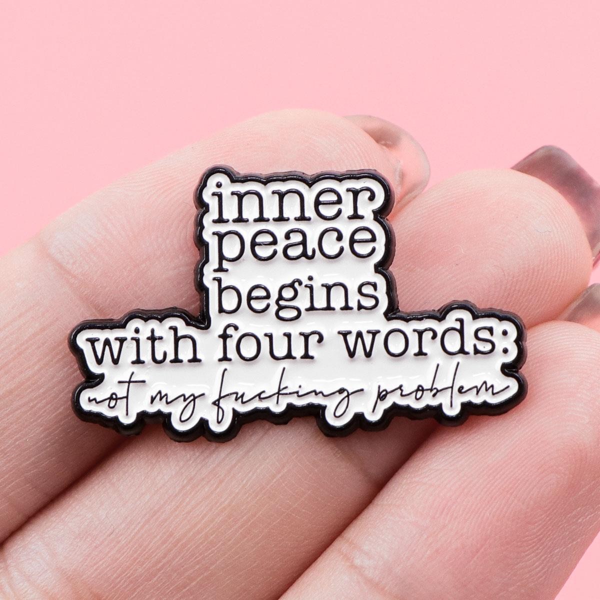Funny Quote Enamel Pin Metal Brooch Badge Backpack Accessory Gift Jewelry