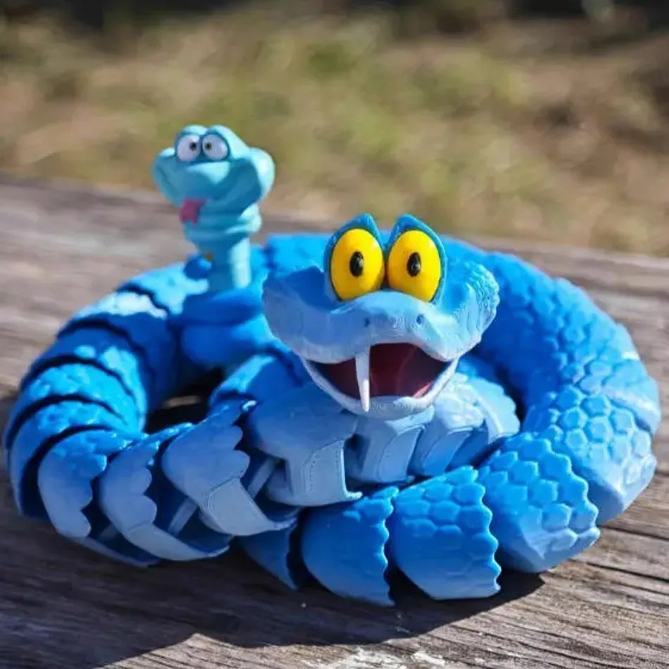 60cm Gary Snake: Disney Zootopia 2 Articulated Simulation Toy Snake, 3d Printed*
