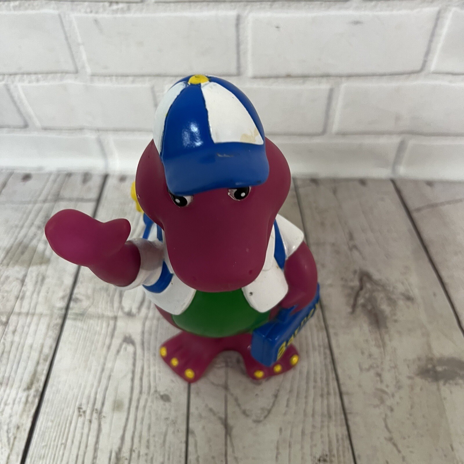 Vintage 1992 Lyons Group Barney Purple Dinosaur Coin Piggy Bank Back to School