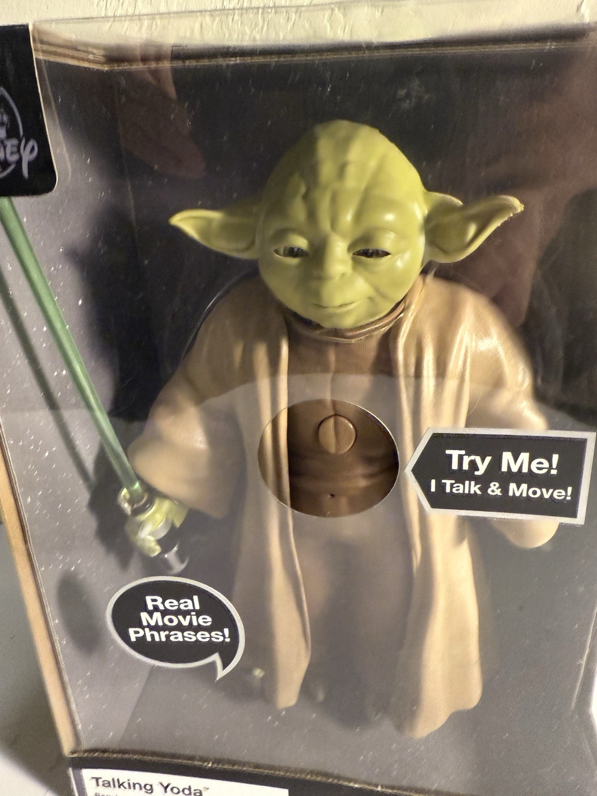 Star Wars Talking Yoda Jedi Action Figure Disney Parks. New!