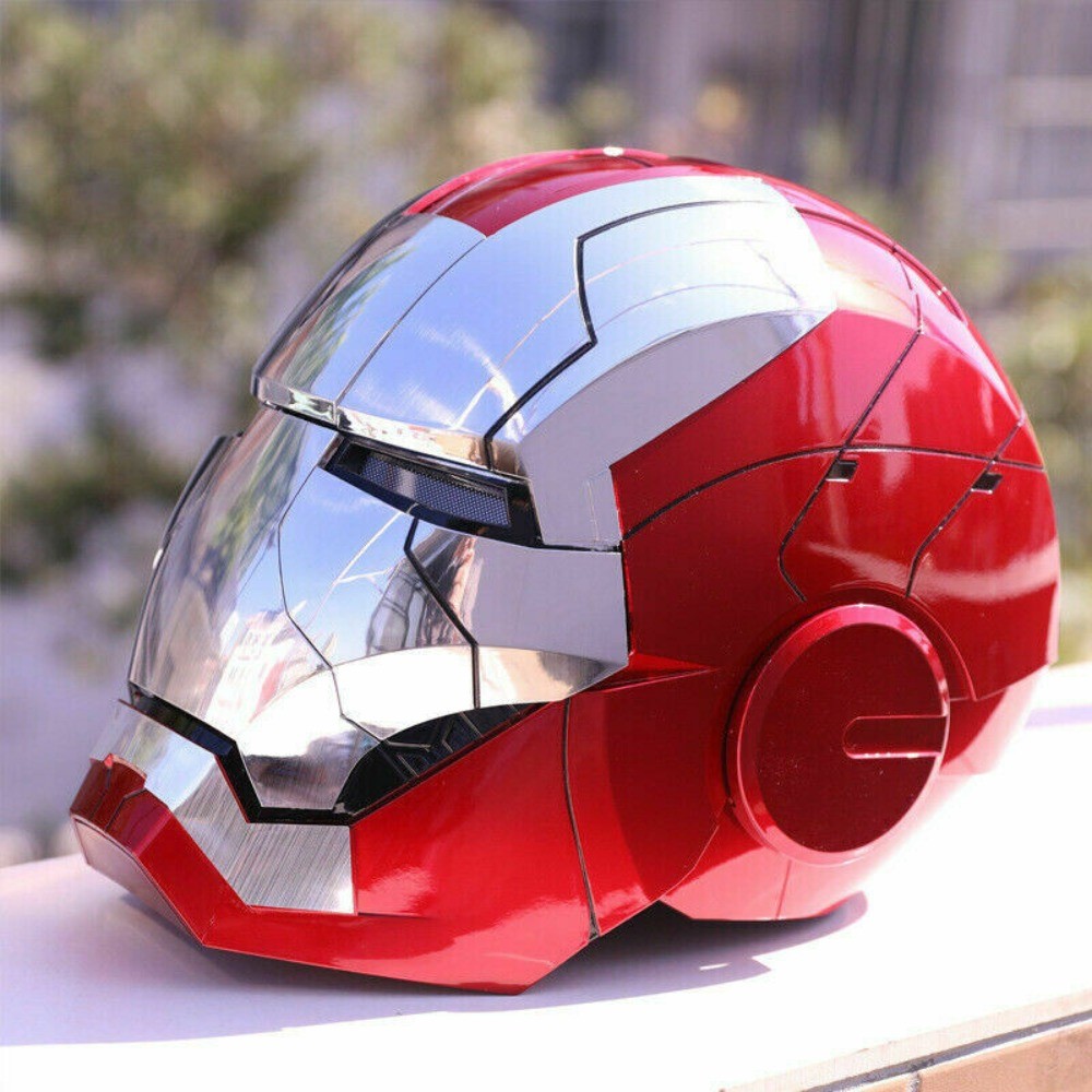 Iron man Mk5 1:1 Electric Helmet Jarvis Wearable Voice Control Halloween Cosplay