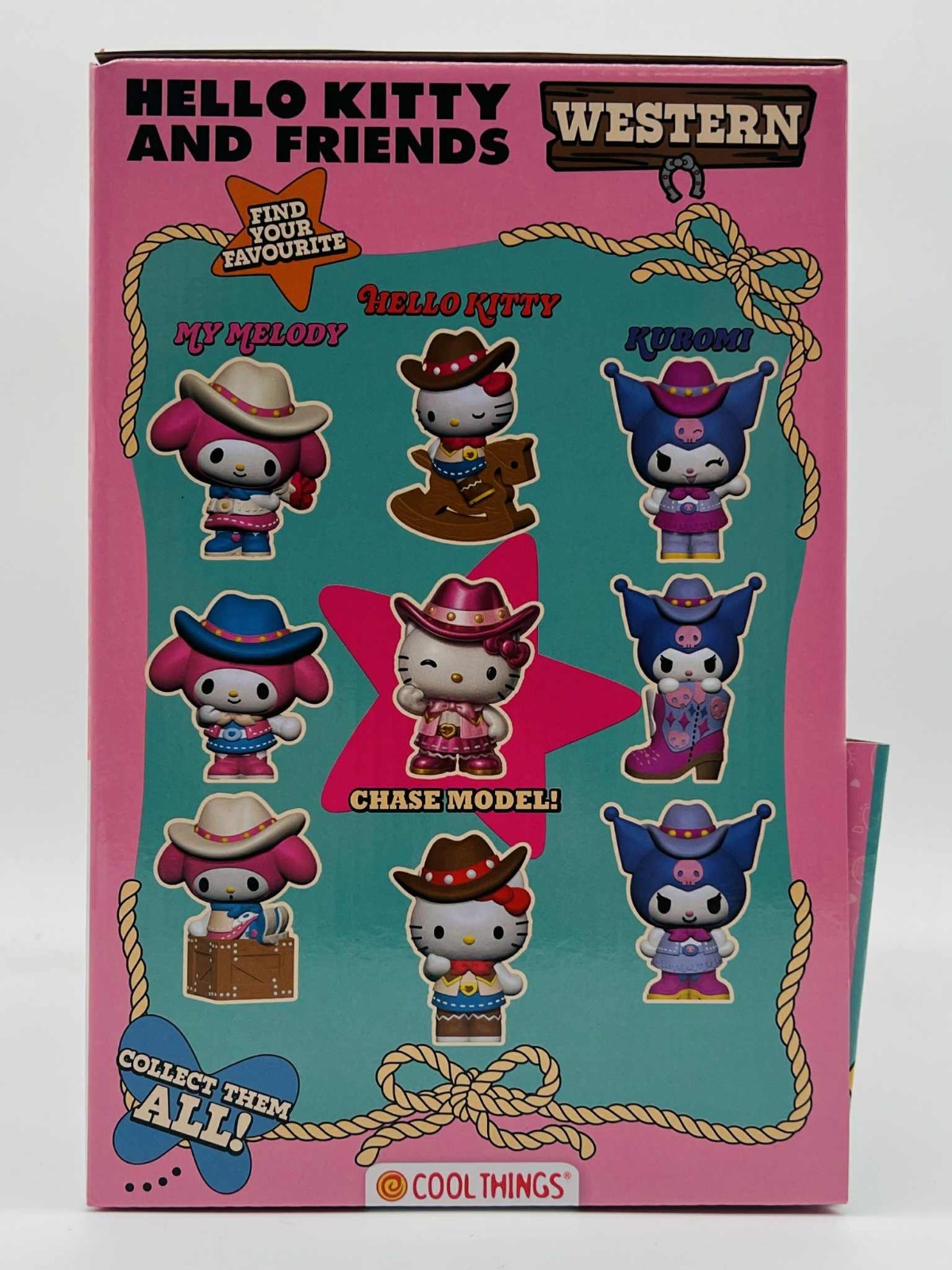 4x Hello Kitty Kuromi Western Blind Ball Figure New Official Exclusive Sealed