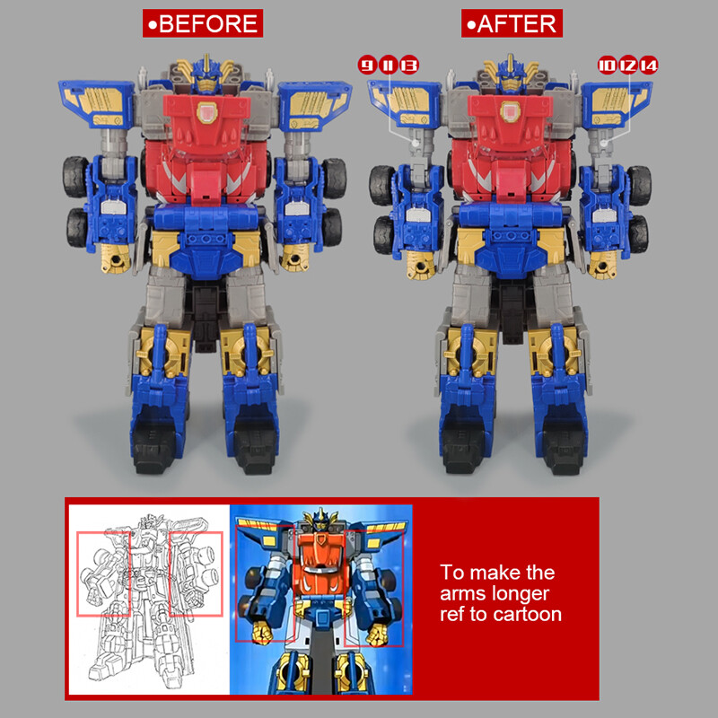 3D DIY Filler Filling Parts Upgrade Kit For Legacy Evolution Armada OP Prime