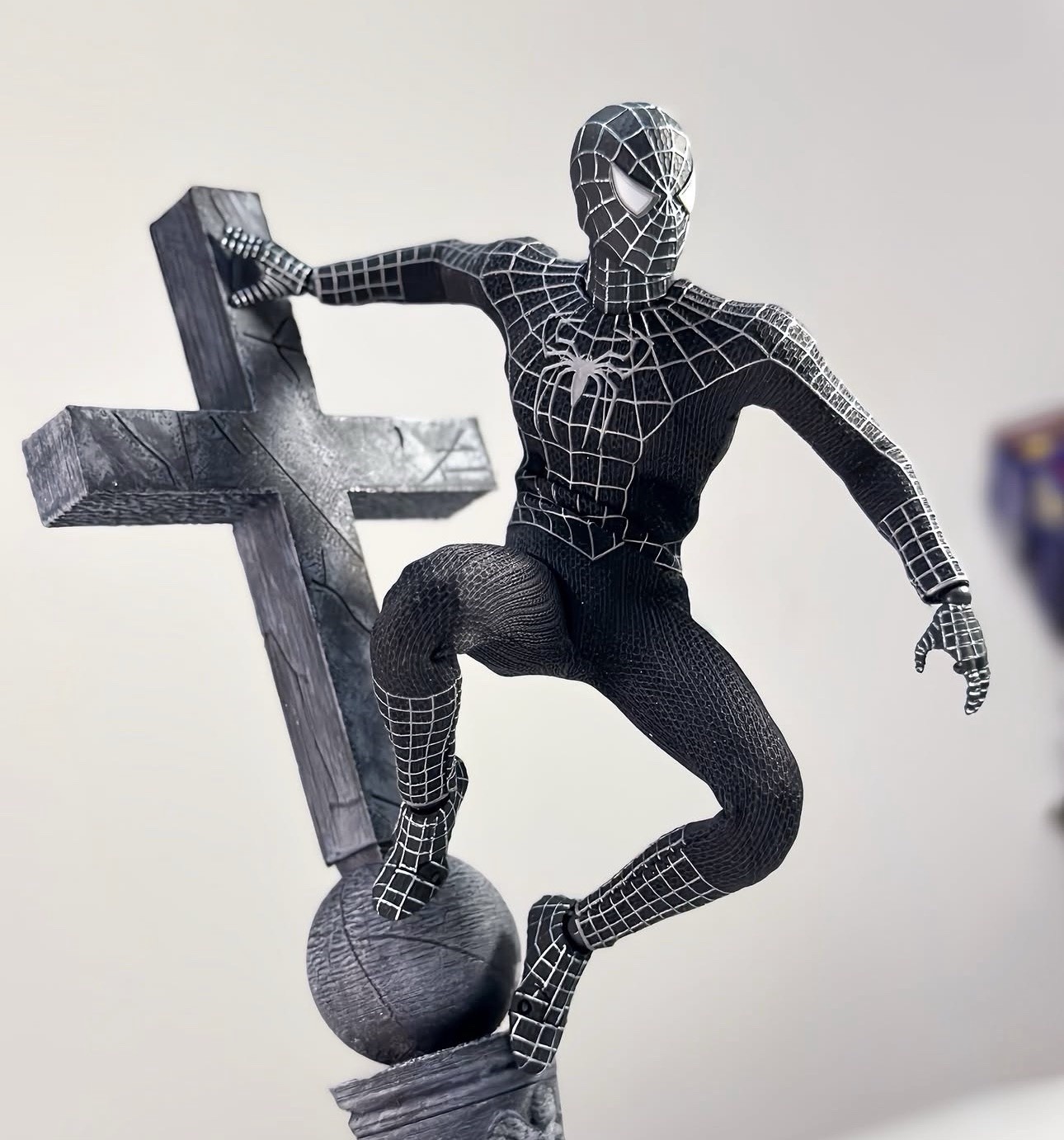 WELIKE TOYS Marvel 1/12 WLT04 Web Slinger Symbiote Spiderman Black Ver. New!