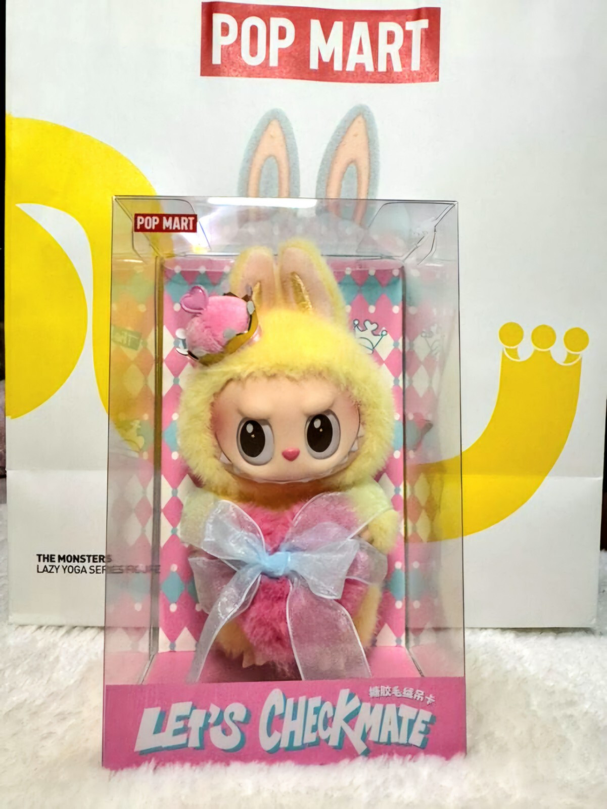 OFFICIAL AUTHENTIC POPMART LABUBU THE MONSTERS Let’s Checkmate Vinyl Plush