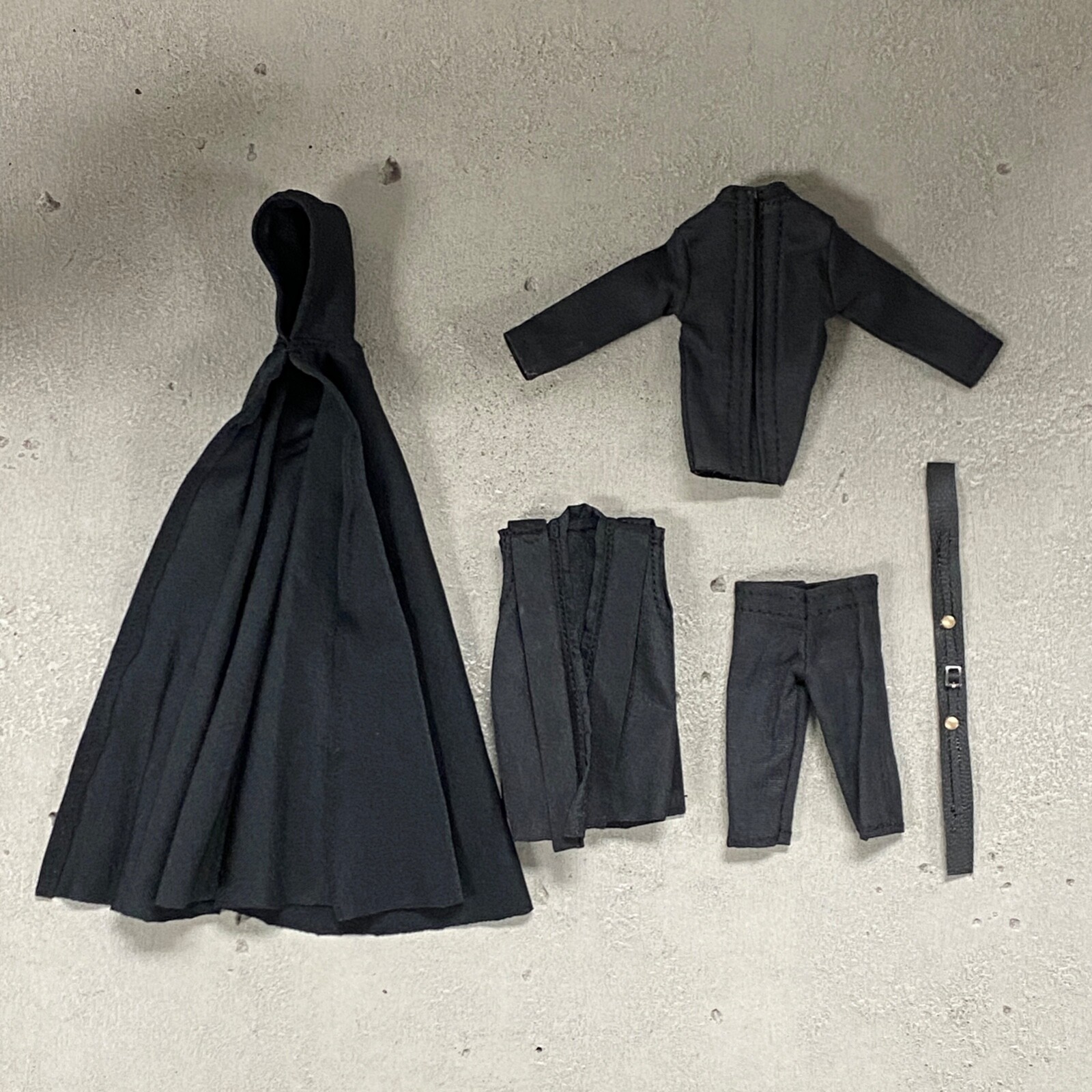 PB-LUKE-SET: 1/12 Black Jedi Outfit and Hooded cape for SHF Luke Skywalker