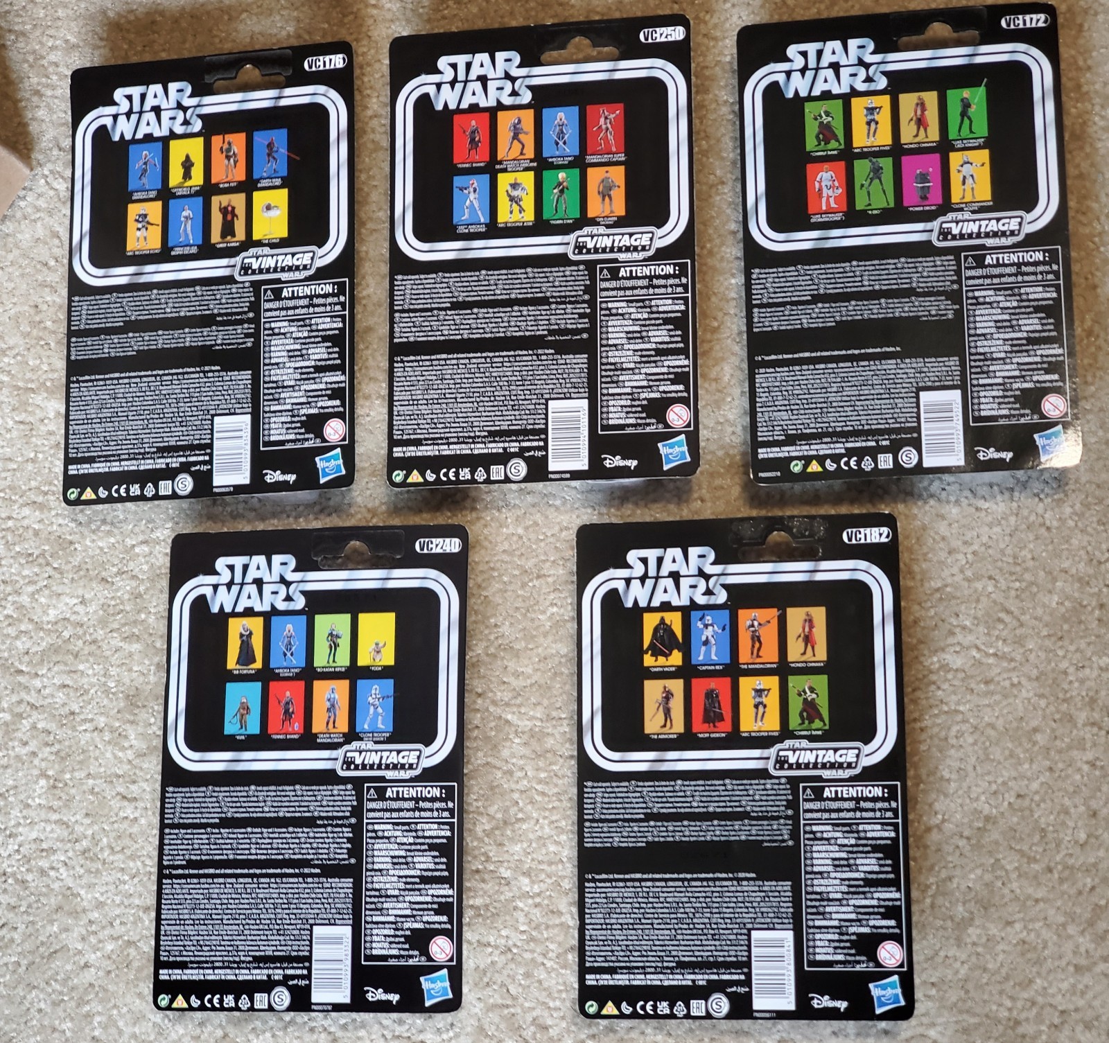 Star Wars LOT The Vintage TVC ARC Clone Trooper VC176 VC172 VC250 VC182 VC240