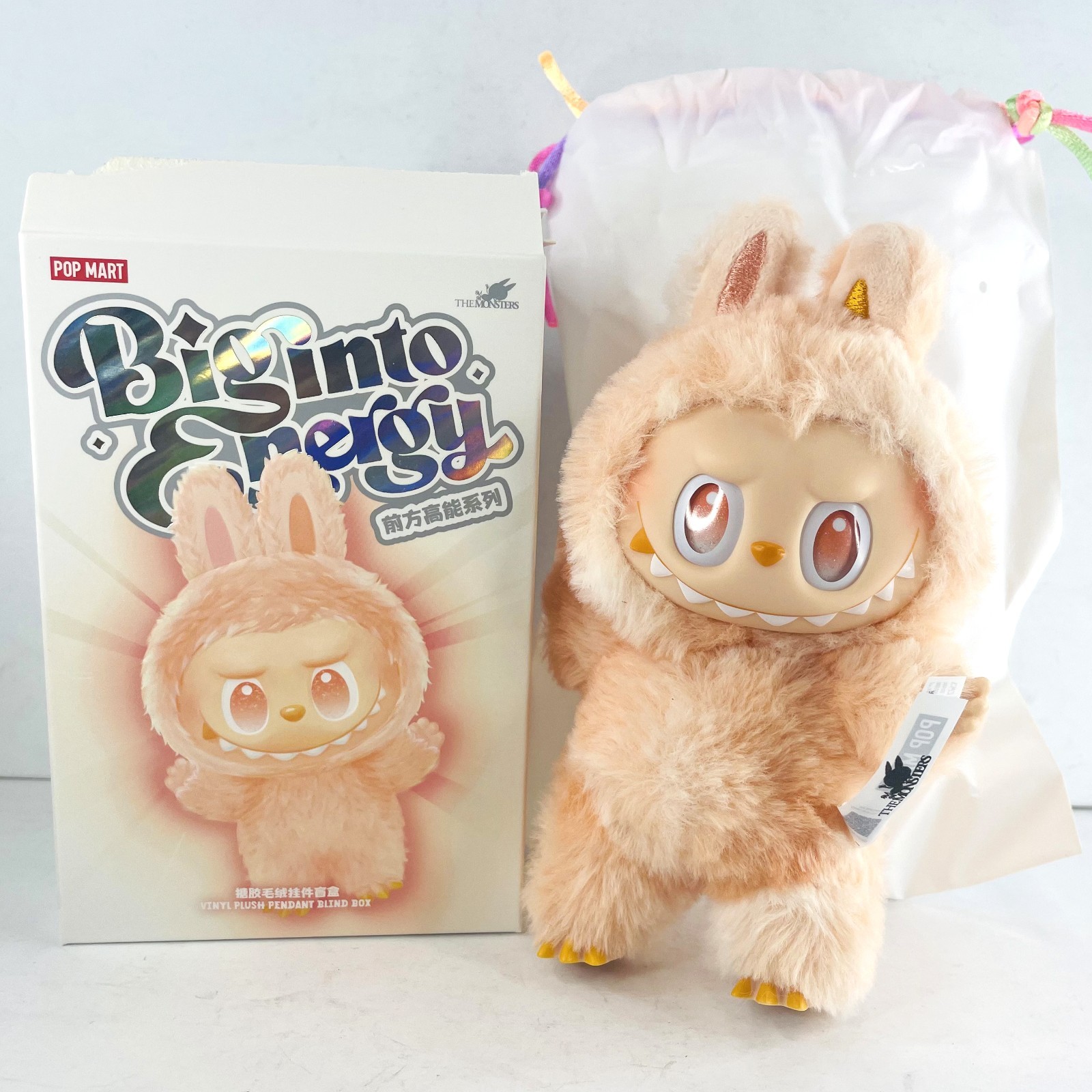 POP MART Labubu The Monsters Big Into Energy Happiness Plush Doll Toy