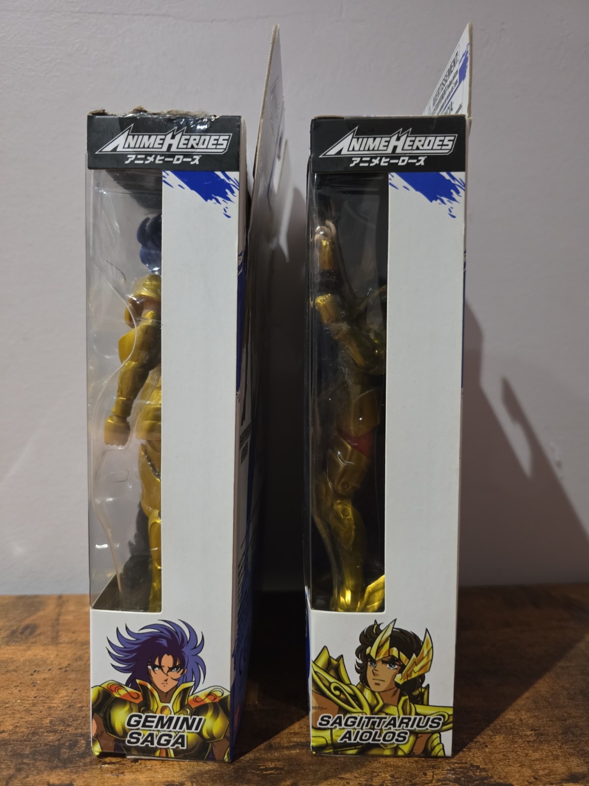 Bandai Anime Heroes Knights of the Zodiac Aiolos And Saga Action Figures 2-pack