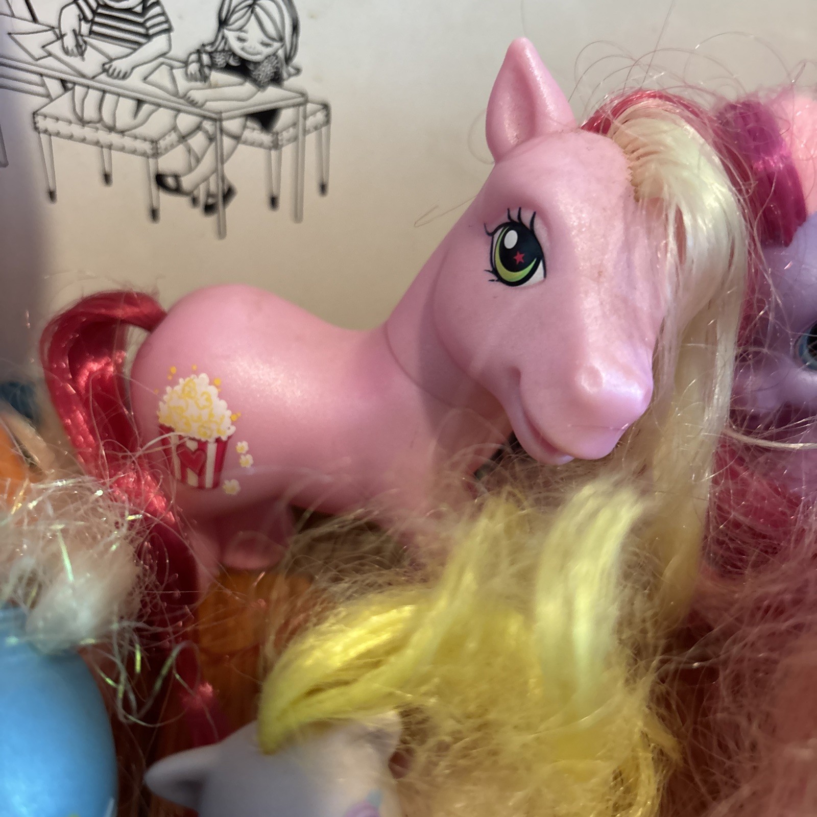 LOT (8) My Little Pony G3 All Sizes Figures All Different Ponies Brushable Hair